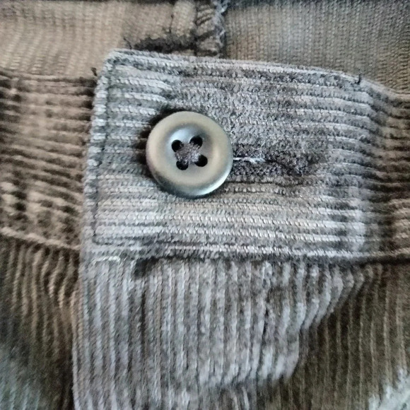 Lands’ End Womens 22W Carbo Brown Corduroy Straight leg Pants - Picture 6 of 10